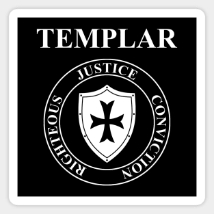 Templar Virtues of the Knights Templar Shield Magnet